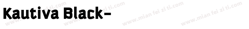 Kautiva Black字体转换